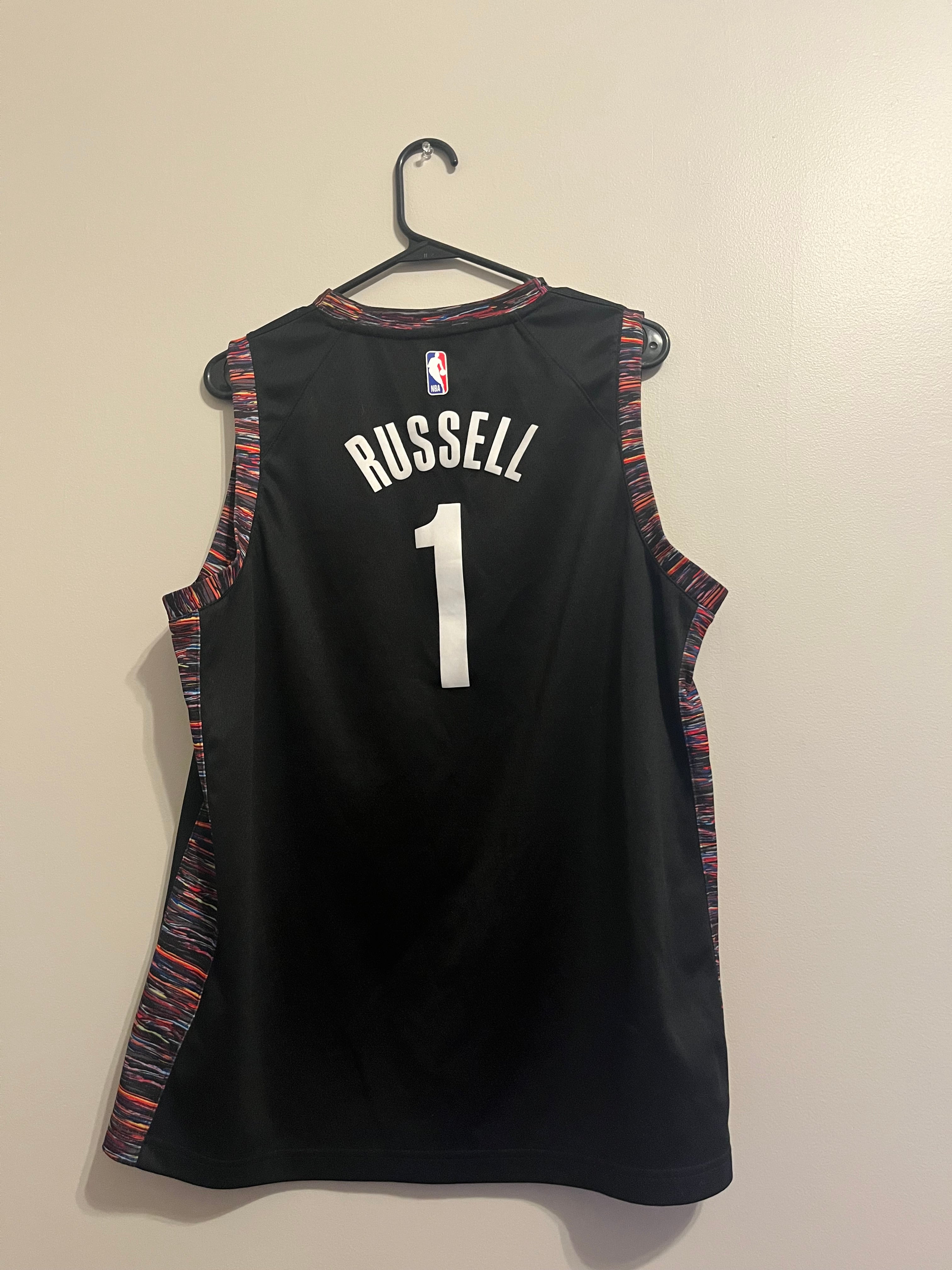 D’Angelo Russell #1 Brooklyn Nets Jersey 2018/2019 City Edition USED